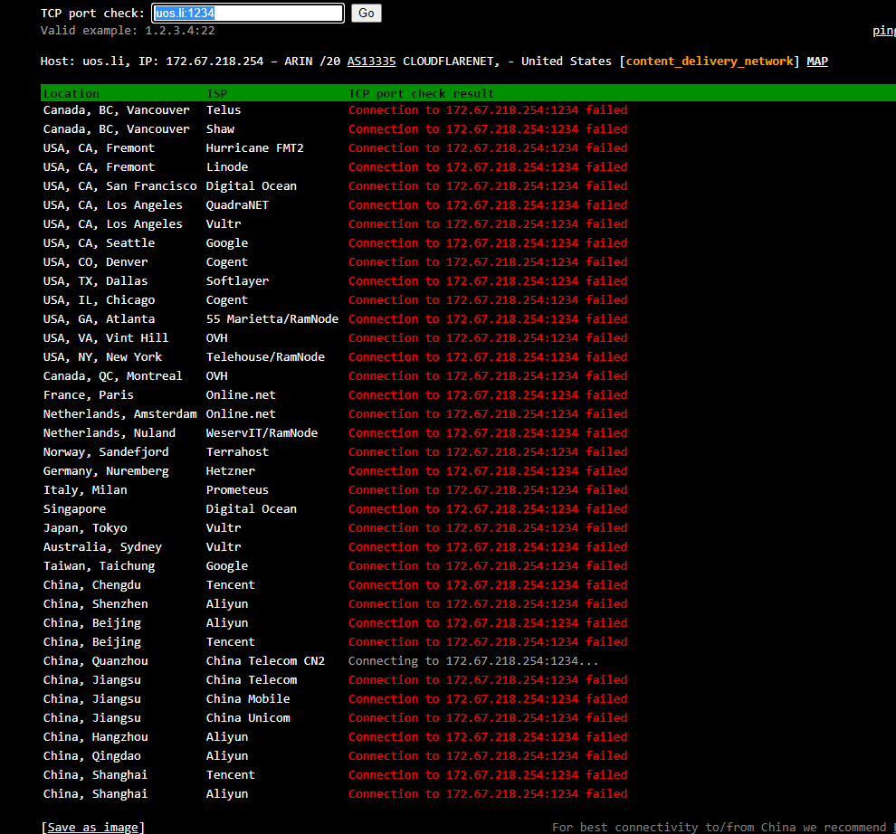 如何检测服务器IP或者端口是否正常