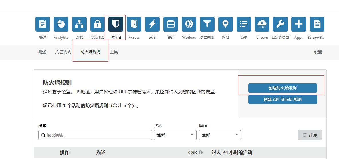 每天学习: cloudflare的防火墙规则设置