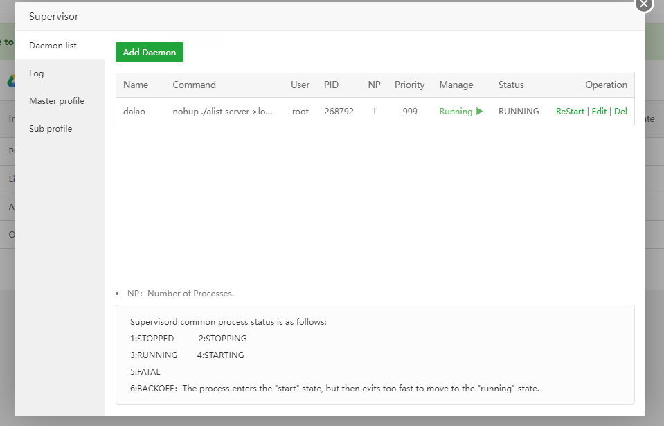 进程守护运行中 宝塔如何手动安装 alist版